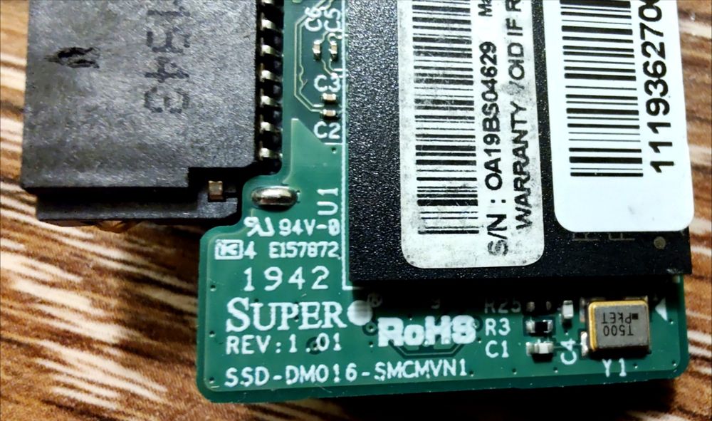 Supermicro SATA DOM 16GB SSD-DM016-SMCMVN1