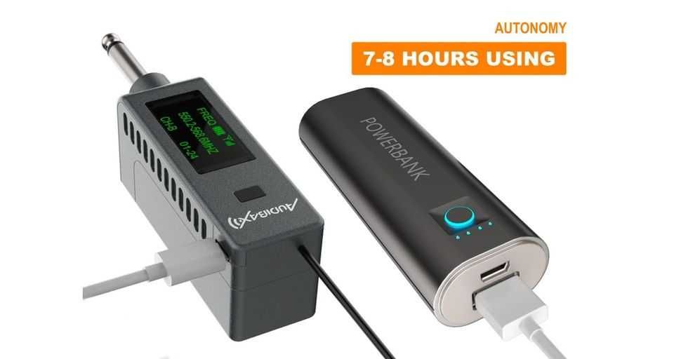 Microfone sem fios cabeça e lapela, novo