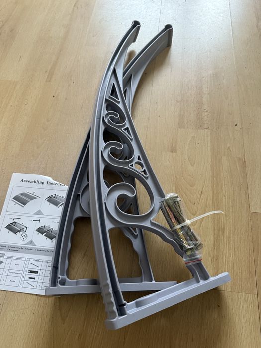 Daszek nad drzwi zadaszenie 100x60 poliwęglan