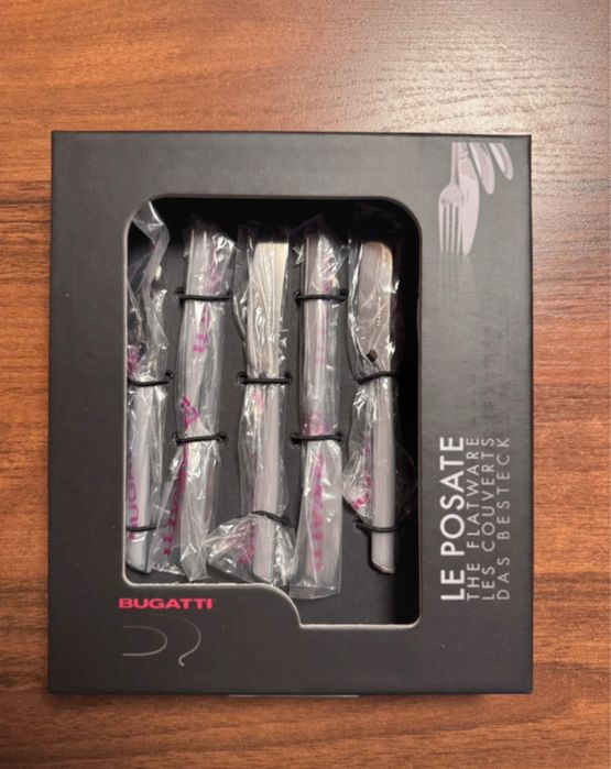 Zestaw nożyków deserowych Bugatti szare 6 sztuk