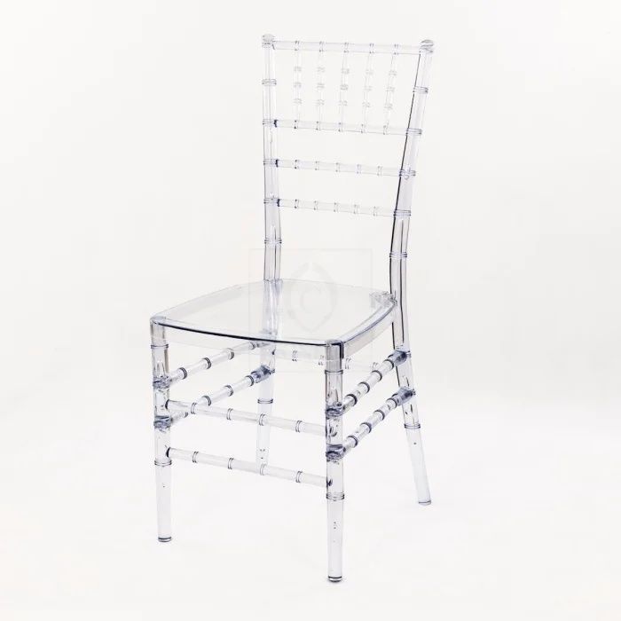4 Cadeiras de plástico Chiavari - transparente