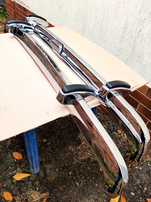 Хром бампер ВАЗ 2103 в сборе клыки , подсветка номера