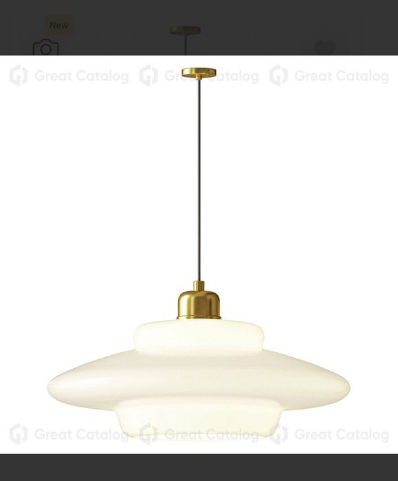 Lampa wisząca ze szkła w kolorze mlecznobiałym