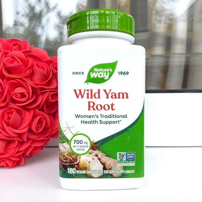 Дикий ямс корень, женская молодость, 700 мг, США, 100/180 капсул