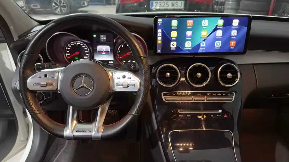 Rádio c/ CARPLAY Android Mercedes W205 Classe C 6/128GB 8-CORE 4G NOVO