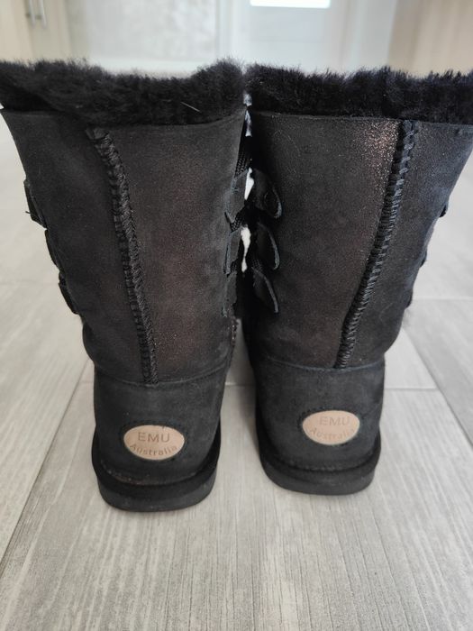 Buty EMU AUSTRALIA - Sorby W11789 Black Metallic, r39