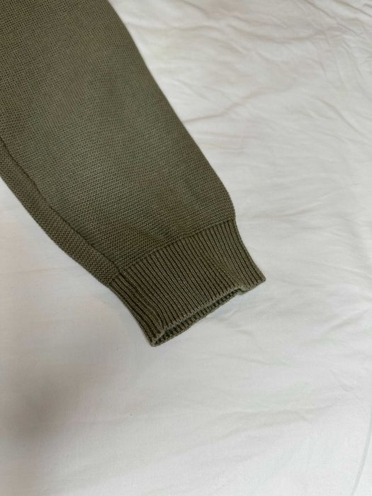 Camisola de manga comprida em algodão verde guerra