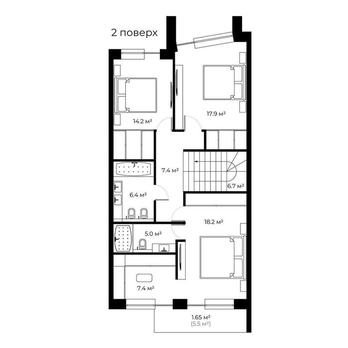 Таунхаус 170.2 м² з ділянкою у ТХ “СЛОВ’ЯНСЬКІ”, Минай - SL 7