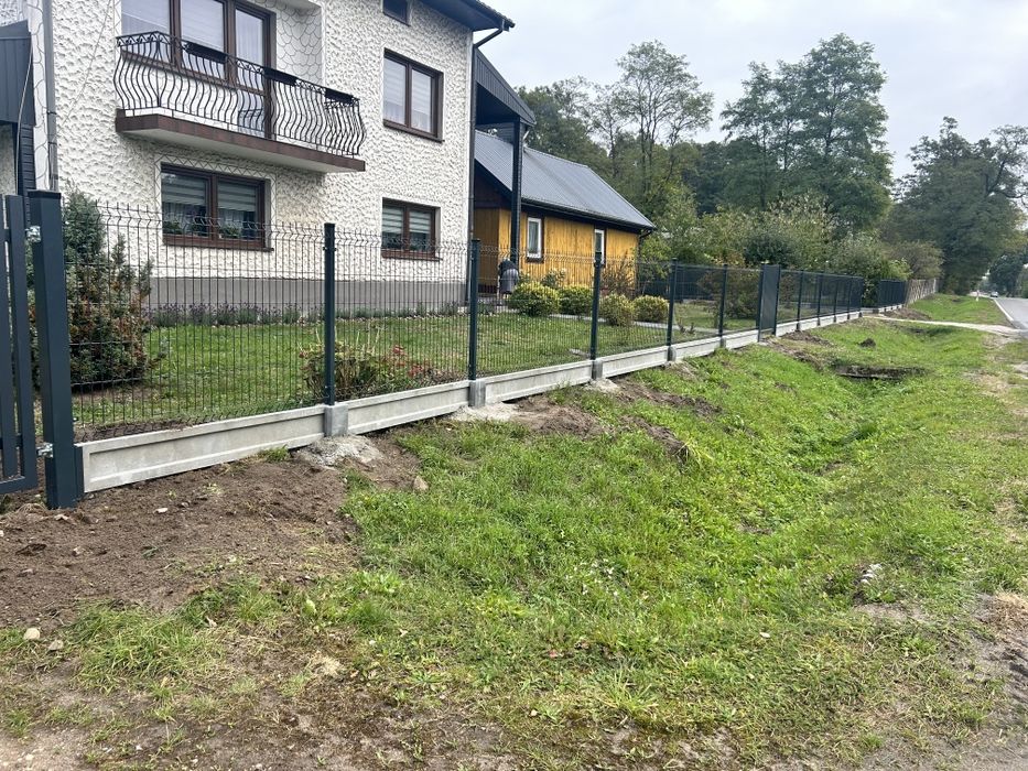 Ogrodzenie panelowe fi4 153cm bramy panelowe palisadowe montaż