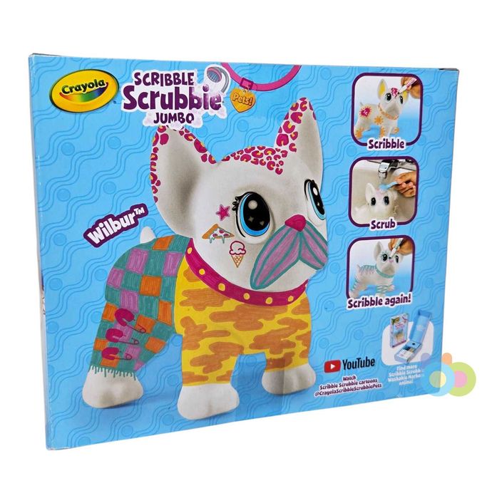Набір Крайола Бульдог, Котик Crayola Scribble Scrubbie Jumbo!
