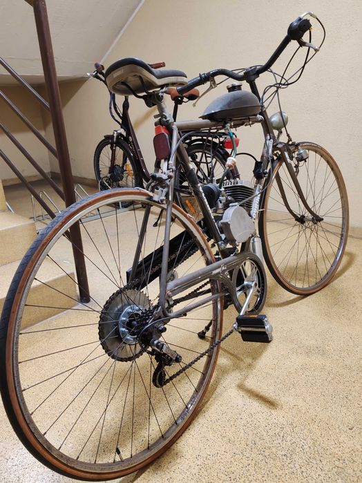 Bicicleta pasteleira Bianchi touring com motores Binaa