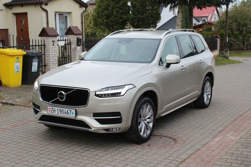 Volvo XC 90 D5 AWD 7-osob. Kamera Navi Tempomat FUL-LED Radar Serwis Nowy Rozrząd