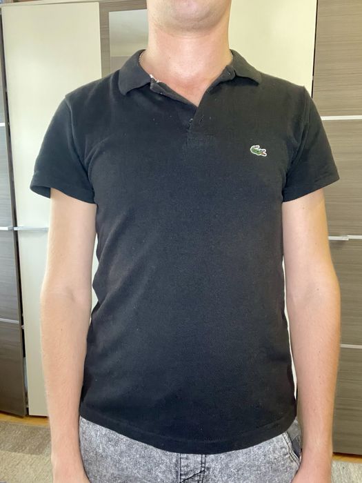 Продам чорне поло Lacoste М оригінал