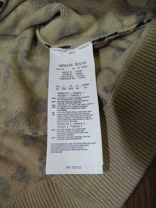 Armani Jeans sweter panterka 40