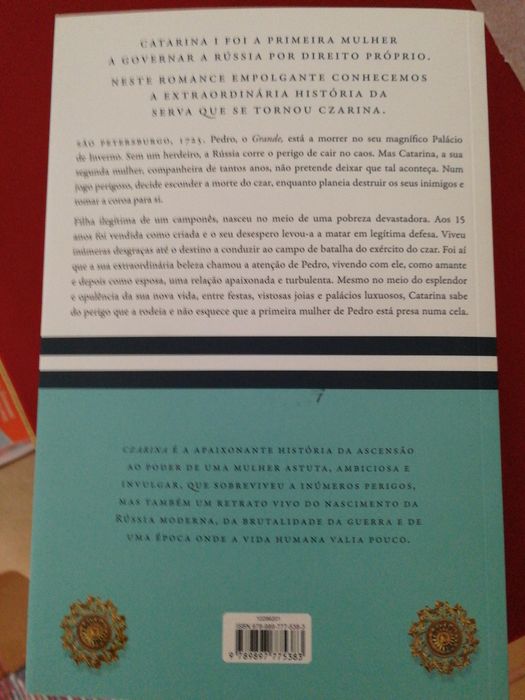 Livro "Czarina" de Ellen Alpsten