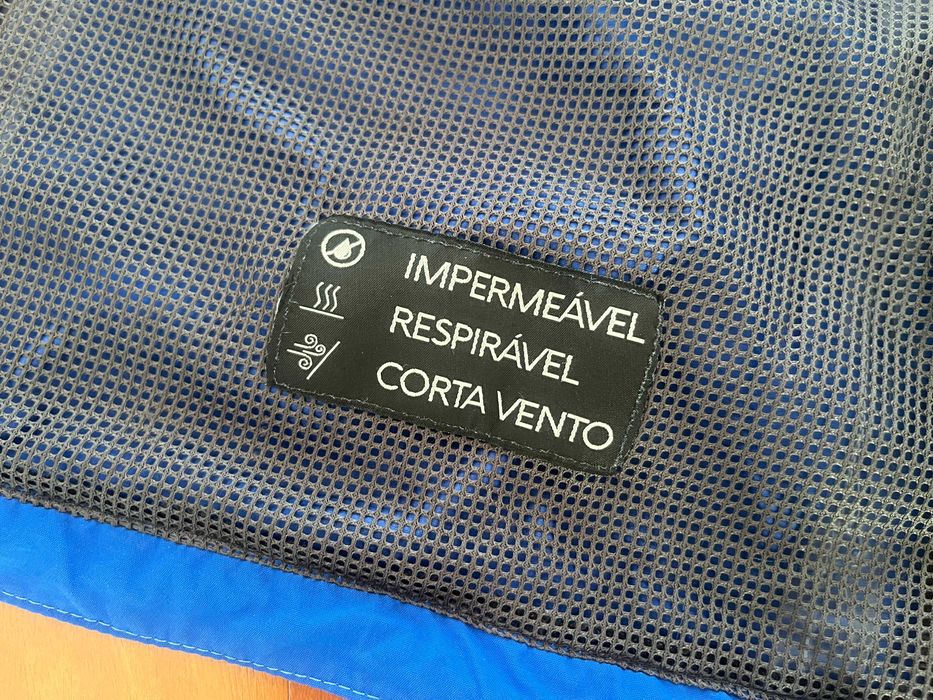Casaco impermeável corta-vento Conquista Brasil tamanho S/P - novo