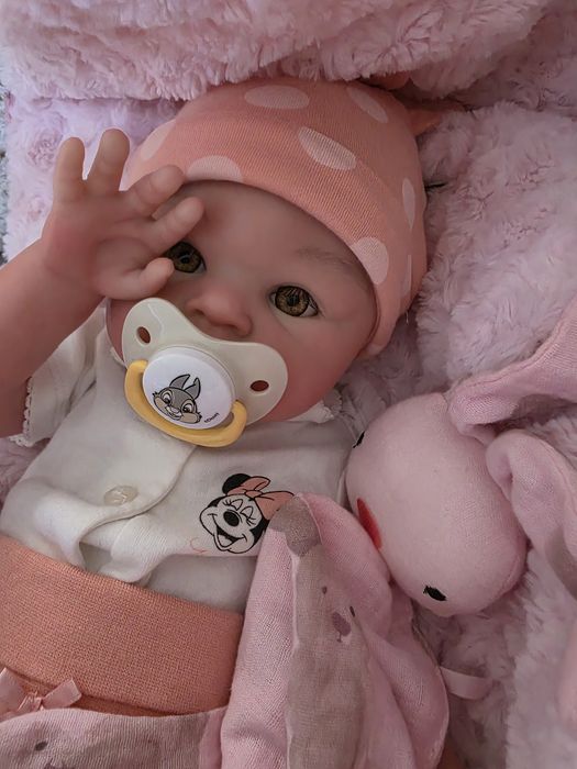 Bebé Reborn Menina todo em Silicone Sólido Completo 45 cm