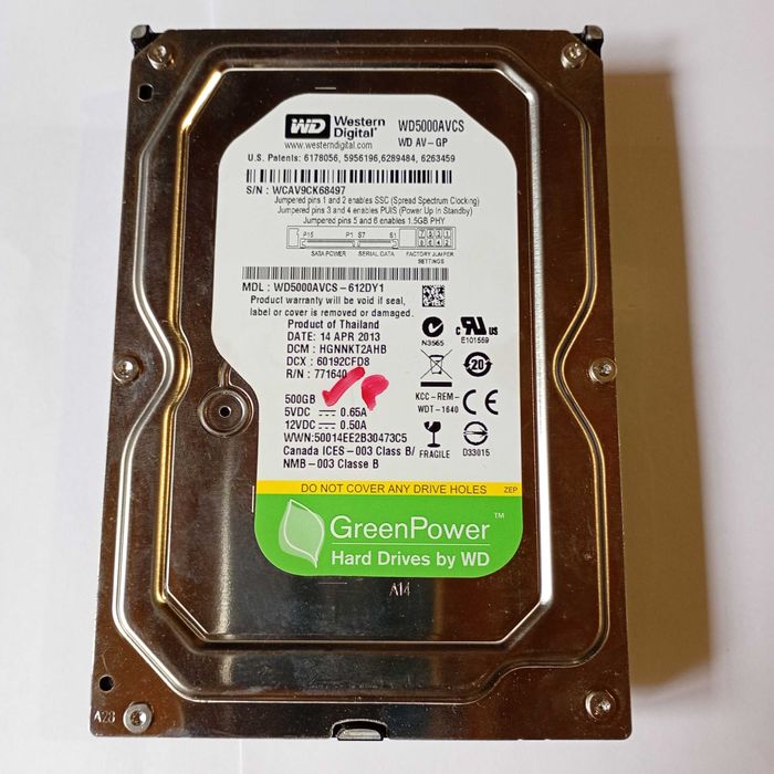 HDD 500Gb para Desktop