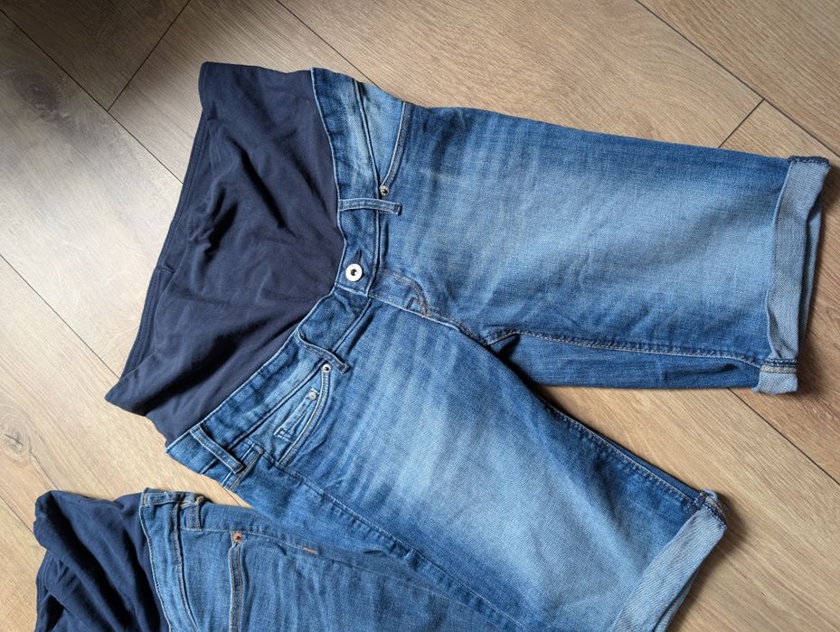 Krótkie spodenki ciążowe roz. M 38 H&M mama Bermudy do kolan