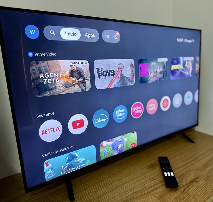 Televisão TCL 43 polegadas QLED Smart TV (Google TV) Impecável como nova