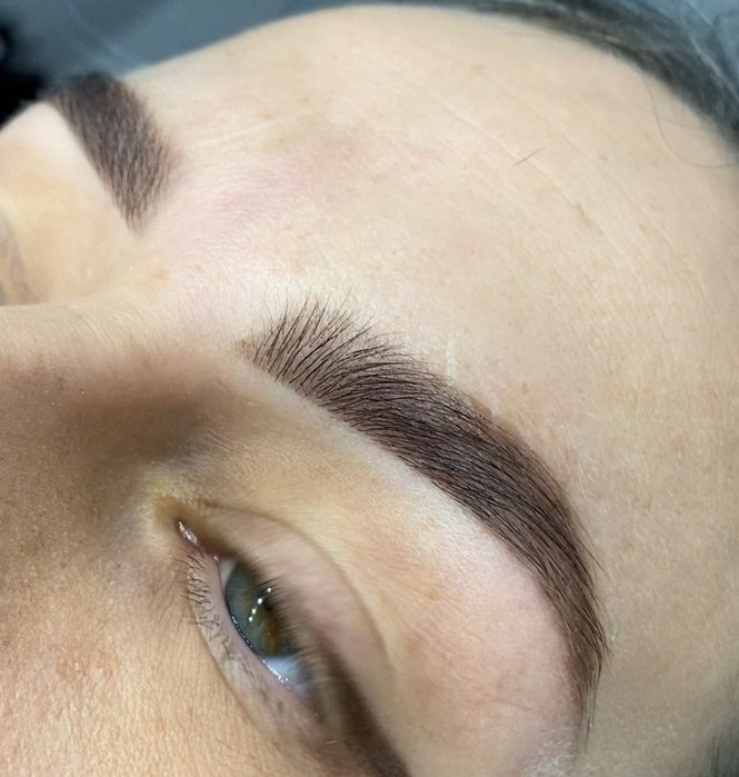 Брови фарбування хною/ Корекція