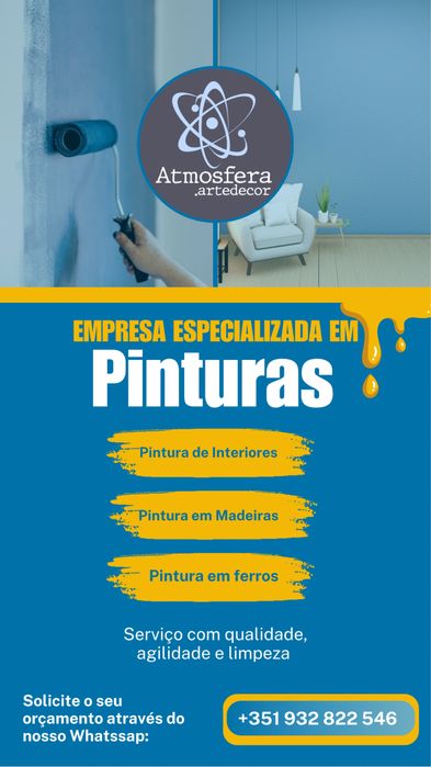 Pintura e reparos de interiores