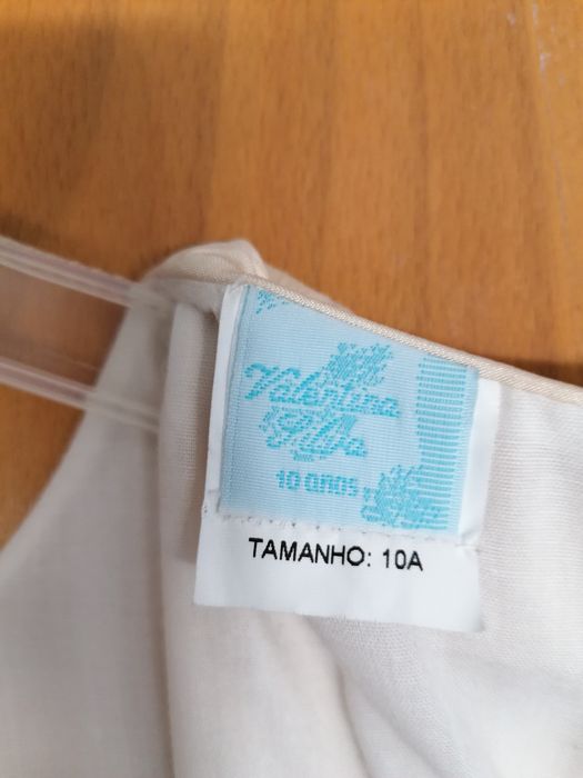 Vestido de comunhão 10 anos novo