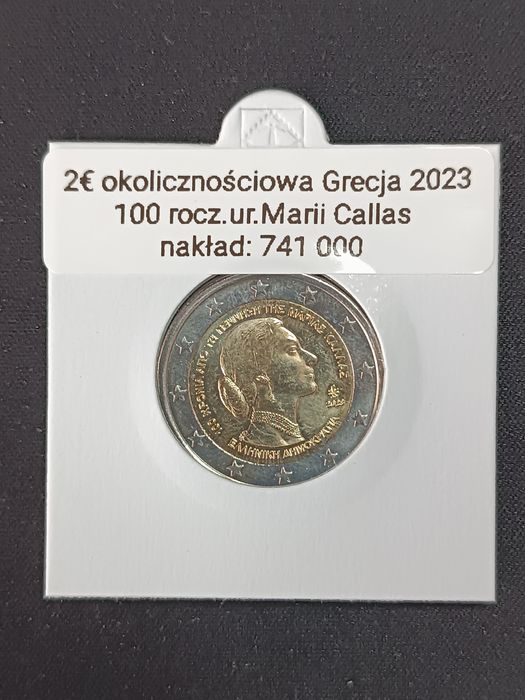 Moneta okolicznościowa 2 euro Grecja 2023