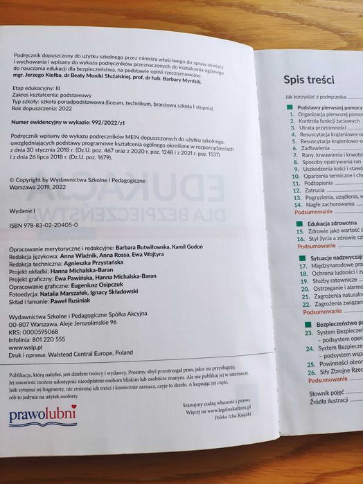 Bezpieczeństwo i higiena pracy podręcznik