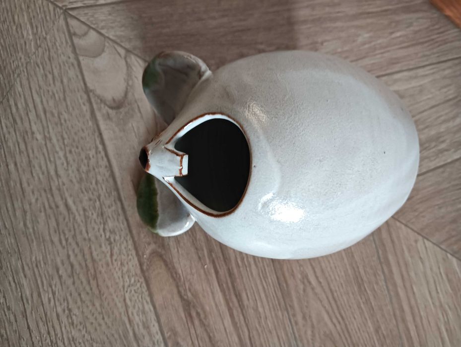 Myszka ozdoba ceramiczna z otworem np na ołówek wazonik