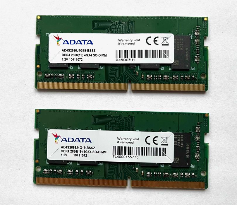 Pamięć RAM Adata 8GB (2x4GB) DDR4 SO-DIMM 2666MHz