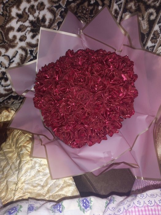 Букети з атласної стрічки на замовлення