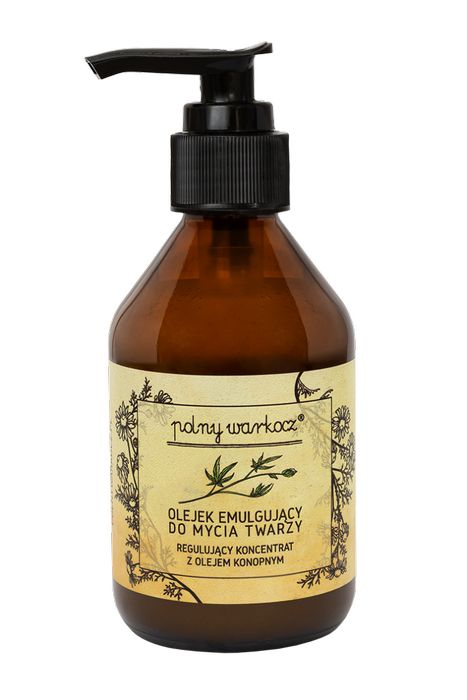 Koncentrat z Olejem Konopnym Olejek Emulgujący Do Mycia Twarzy