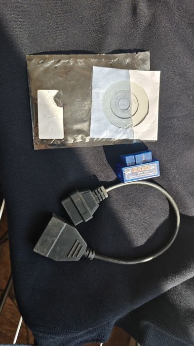 Elm 327 двухплатная с переходником gm 12 на obd2, для ланос, ваз, сенс, славута