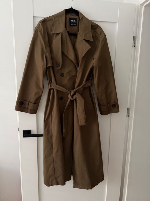 ZARA trencz roz M khaki