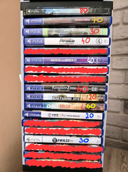 Gry na ps4/ps5, stan perfekt, jedyny właściciel