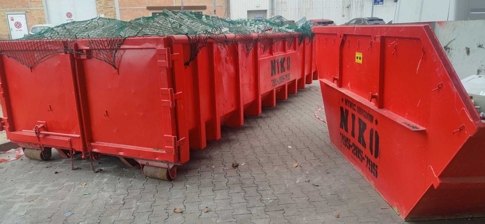 Wywóz gruzu odpadów wynajem kontenerów 1,5-36m3 NAJTANIEJ
