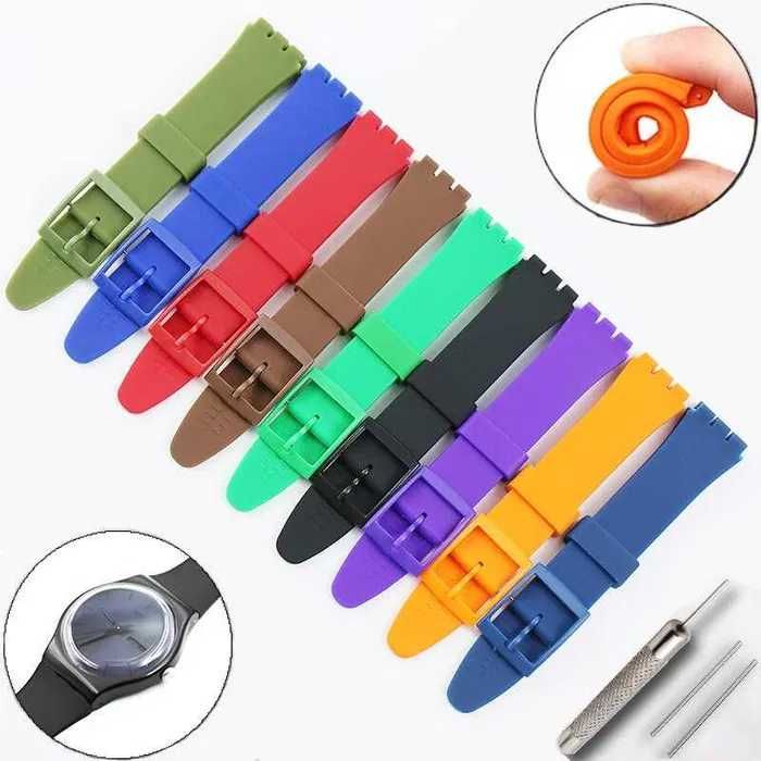 Ремешок браслет SWATCH + тренчики  фиксаторы держатели ремешка
