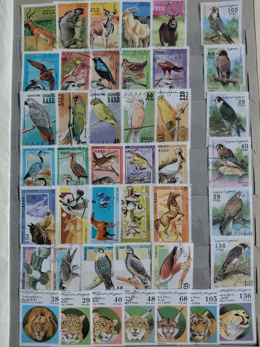 Марки поштові країн Африки. 56 серій,353 марки.