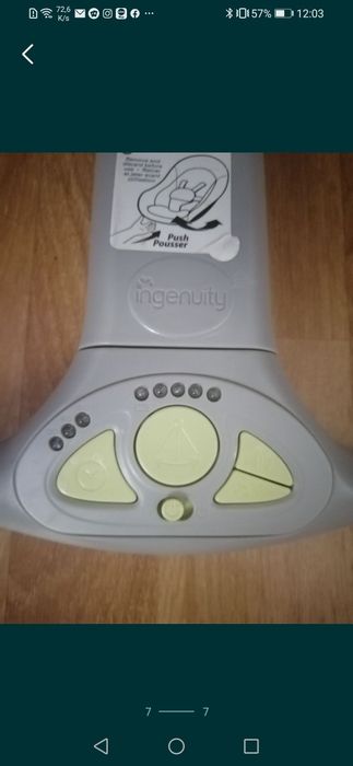 Espreguiçadeira ingenuity com balanço autónomo