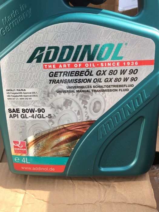 Масло редукторов, гидравлики