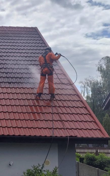 Mycie/malowanie dachów, mycie elewacji, mycie kostki brukowej