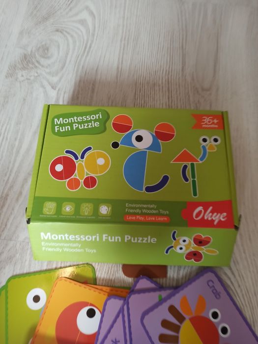 Układanka drewniana Montessori puzzle