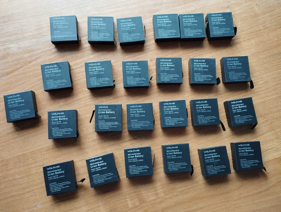 Zestaw 25 sztuk Akumulator WOLFANG GB1550/ 1350mAh