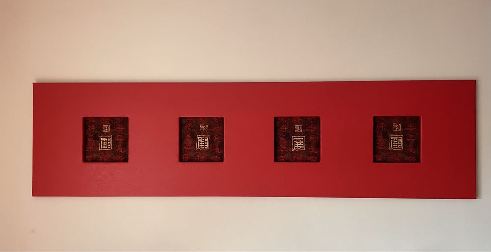 Quadro motivos chineses espelho
