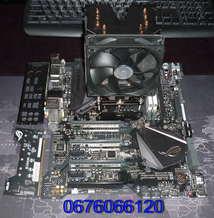 комплект i9 9980HK ( 9900K )8/16 ASUS Maximus IX Apex 16Gb DDR4 кулер