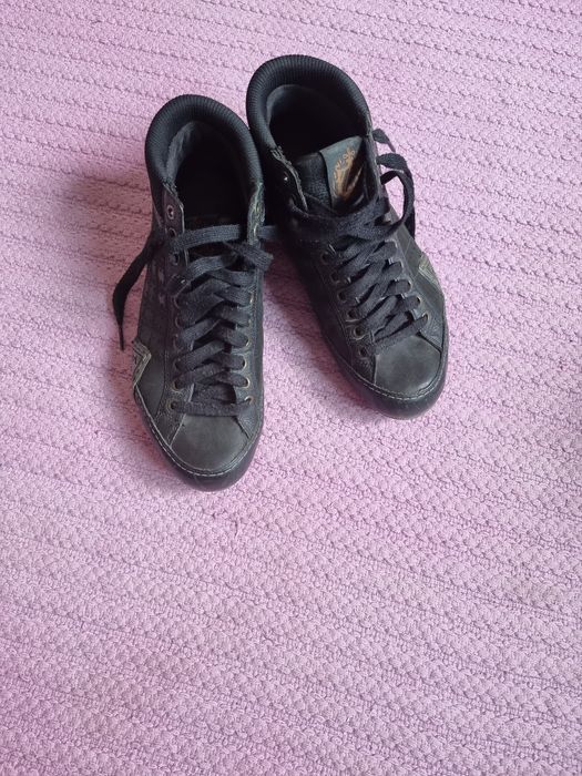 Ténis Sapatilhas Le Coq Sportif em pele preta