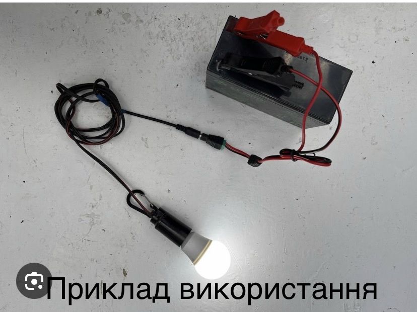 LED ЛАМПА для підключення на акамултор VIDEX A60E 12V 10W E27 4100K