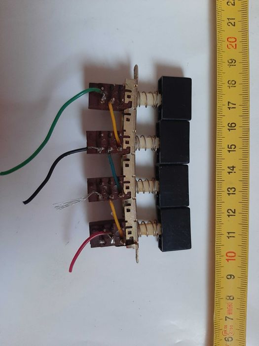 Модульный переключатель П2К с кнопками Микропереключатель