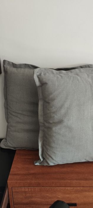 Conjunto 3 almofadas sofá Ikea HOLMSUND - cinza claro